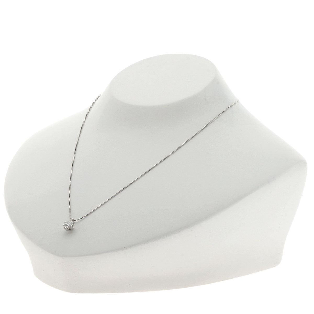 0.6ct Diamond Necklace Platinum PT850 PT900 2.4g Ladies