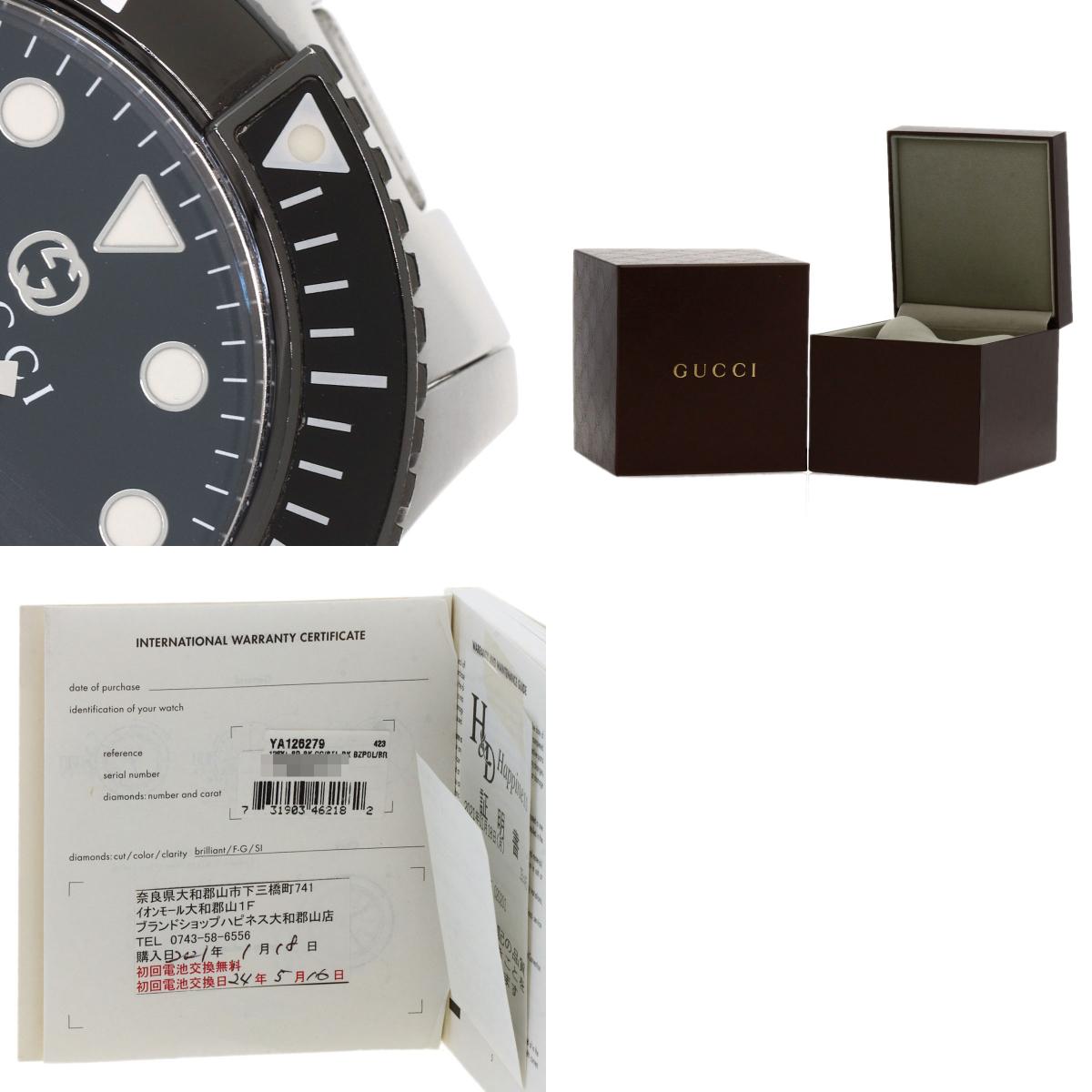 GUCCI G timeless diver Watches YA126.2 Stainless Steel/Stainless Steel mens
