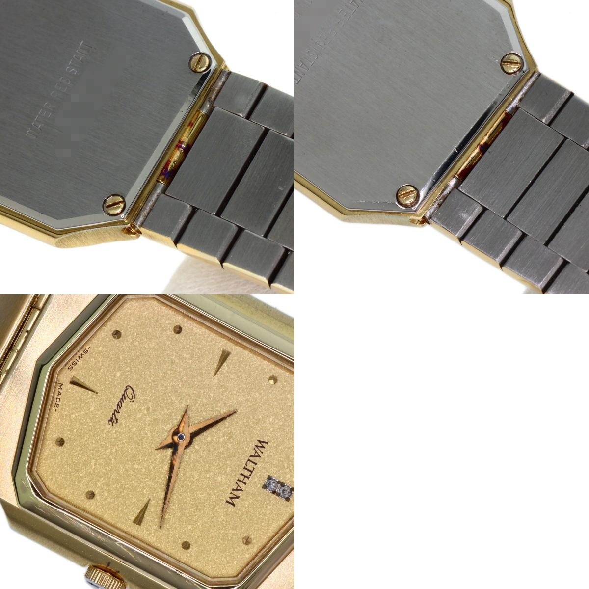 WALTHAM Hexagon Watches Gold Plated/Gold Plated Ladies