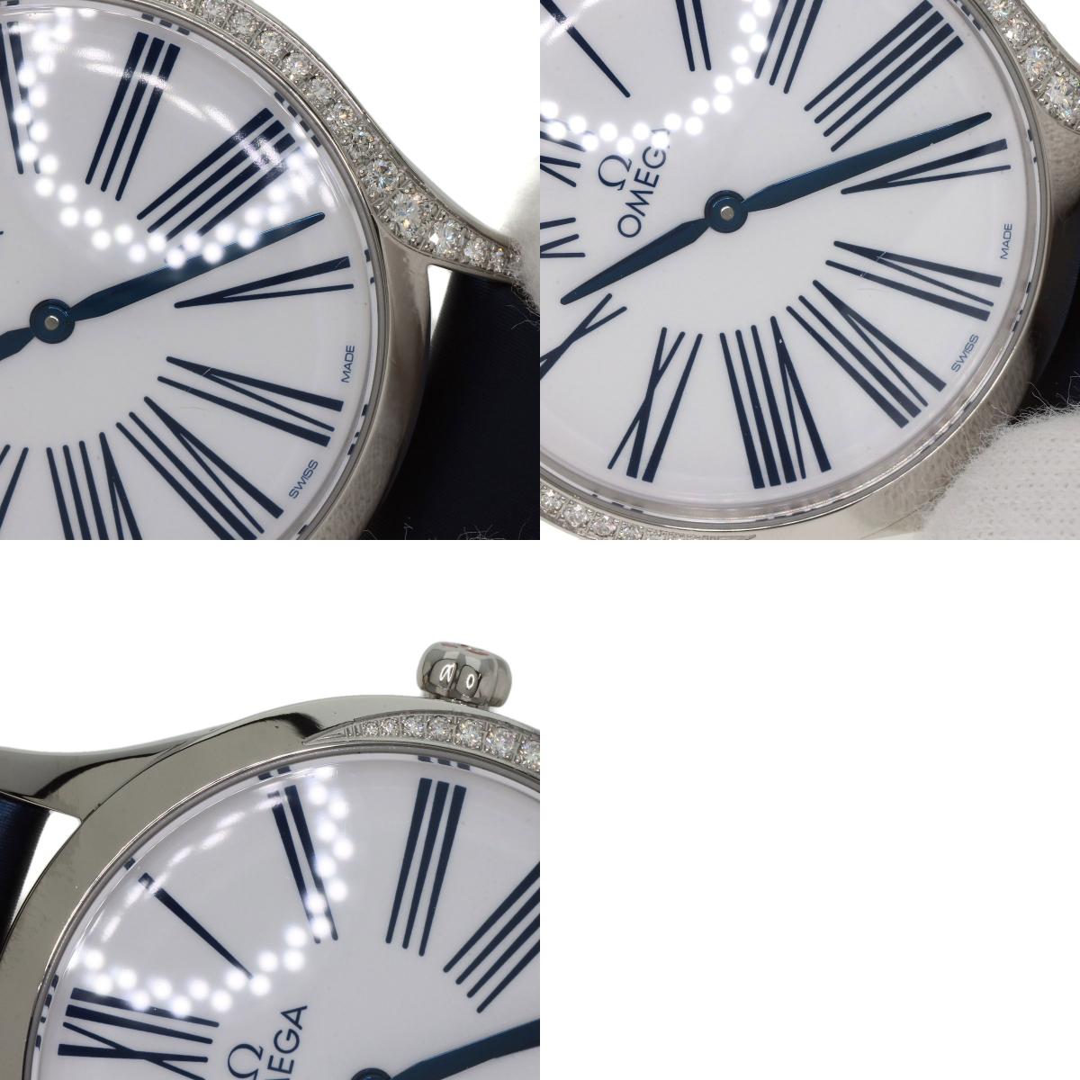 OMEGA De Ville Tresor Watches 428.17.36.60.04.001 Stainless Steel/Satin x Leather mens