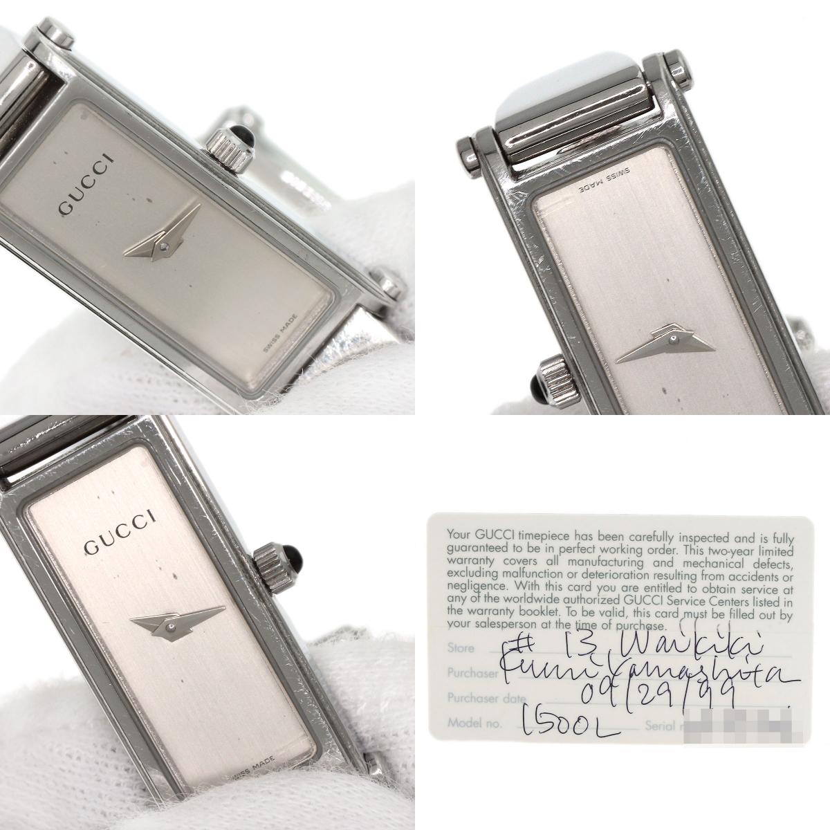 GUCCI 1500L Watches Stainless Steel/Stainless Steel Ladies