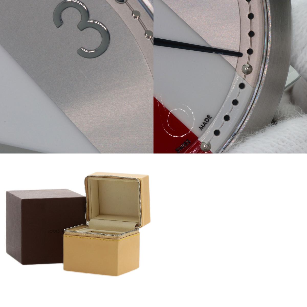 LOUIS VUITTON Tambour Slim Kim Jones Limited Watches Q1D Stainless Steel/Leather mens