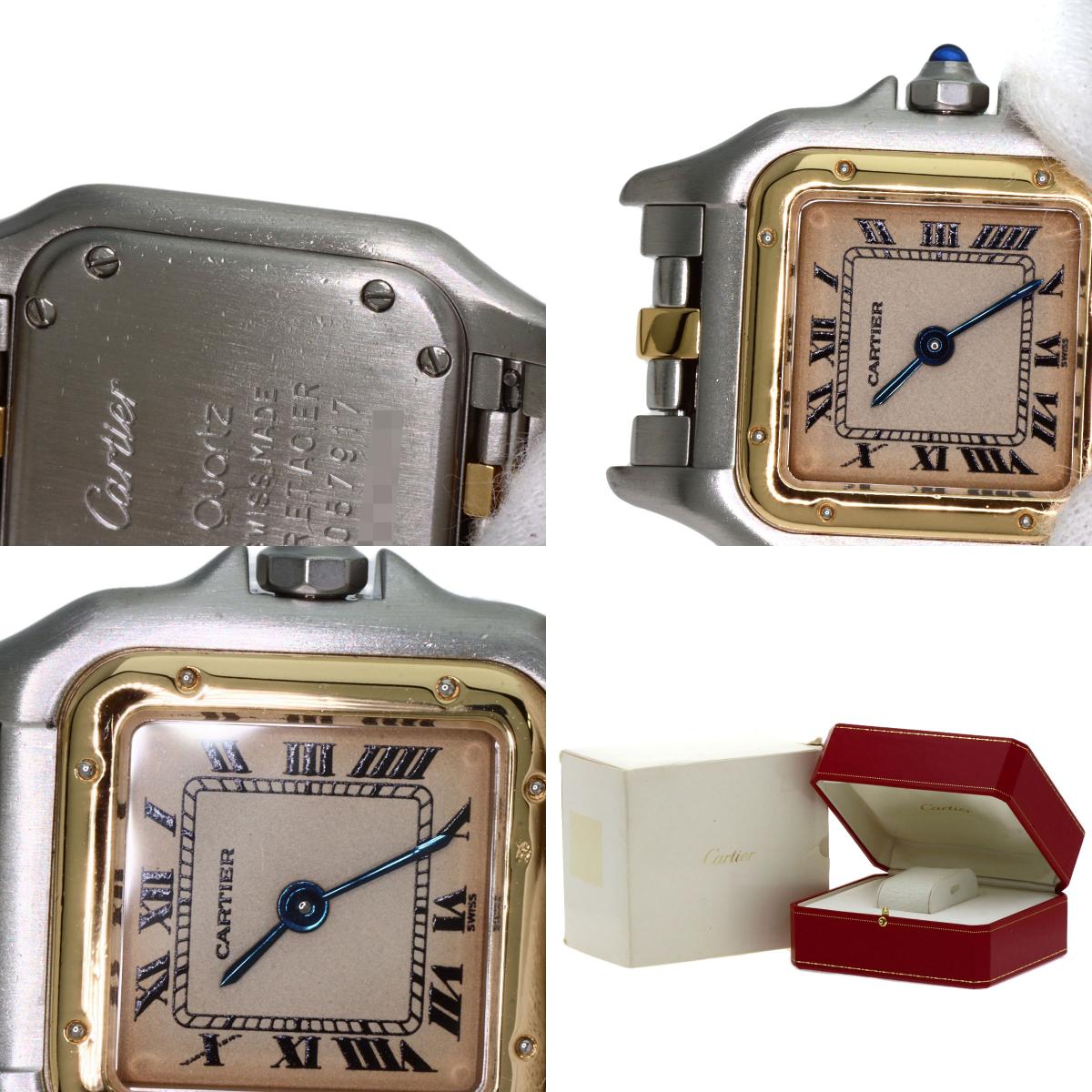 CARTIER PANTHERE SM 1 row Watches W25029B5 Stainless Steel/SSxK18YG Ladies