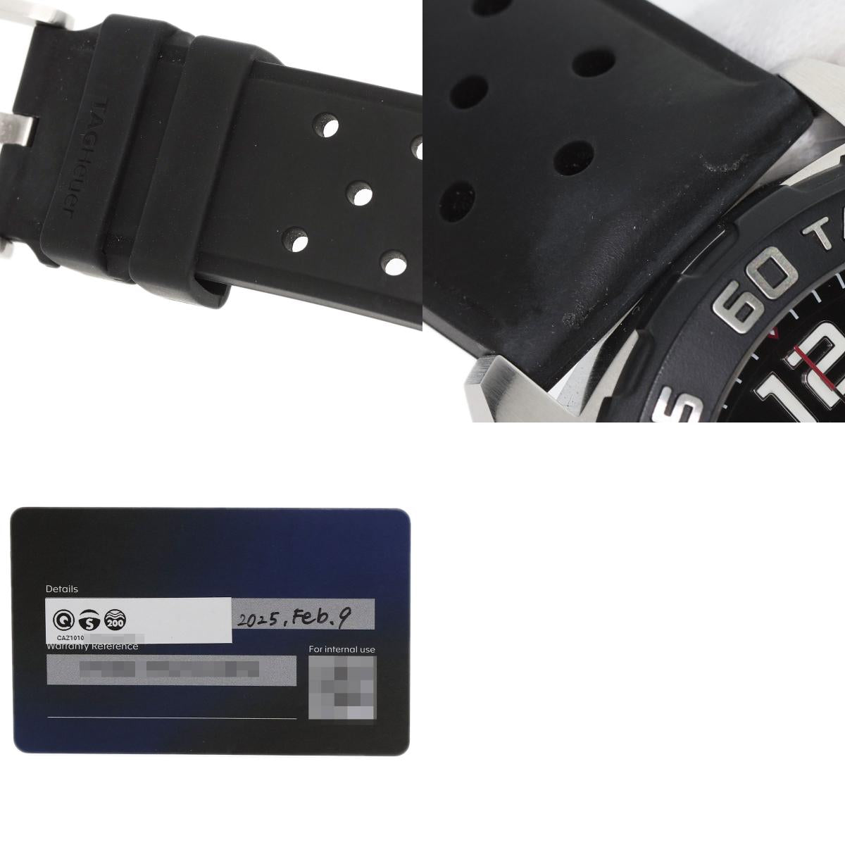 TAG HEUER FORMULA1 chronograph Watches CAZ1010 Stainless Steel/Rubber mens