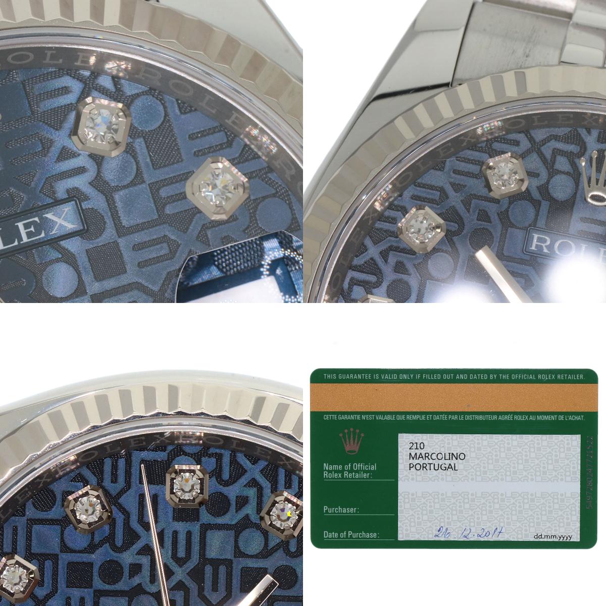 ROLEX DATEJUST 10P Diamond Watches 116234G Stainless Steel/Stainless Steel mens