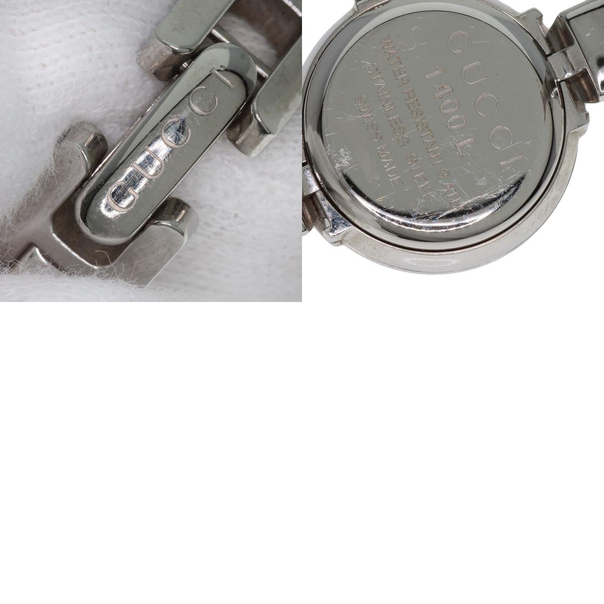 GUCCI Round face Watches 1400L Stainless Steel/Stainless Steel Ladies