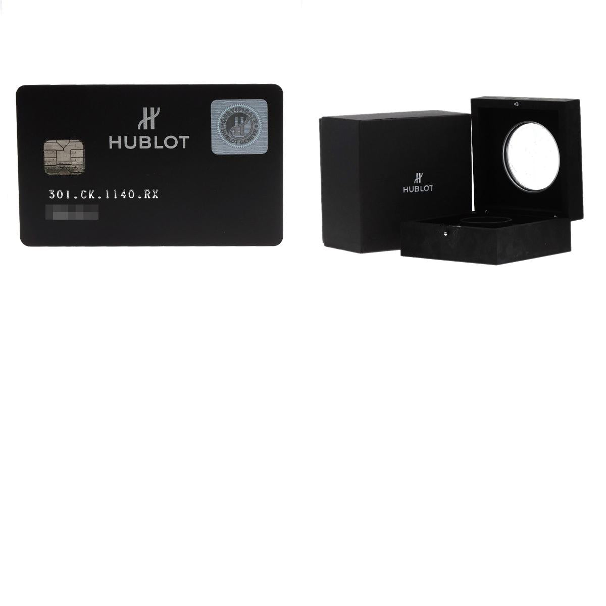 HUBLOT big bang evolution ice bang Watches 301.CK.1140.RX Ceramic/Rubber mens