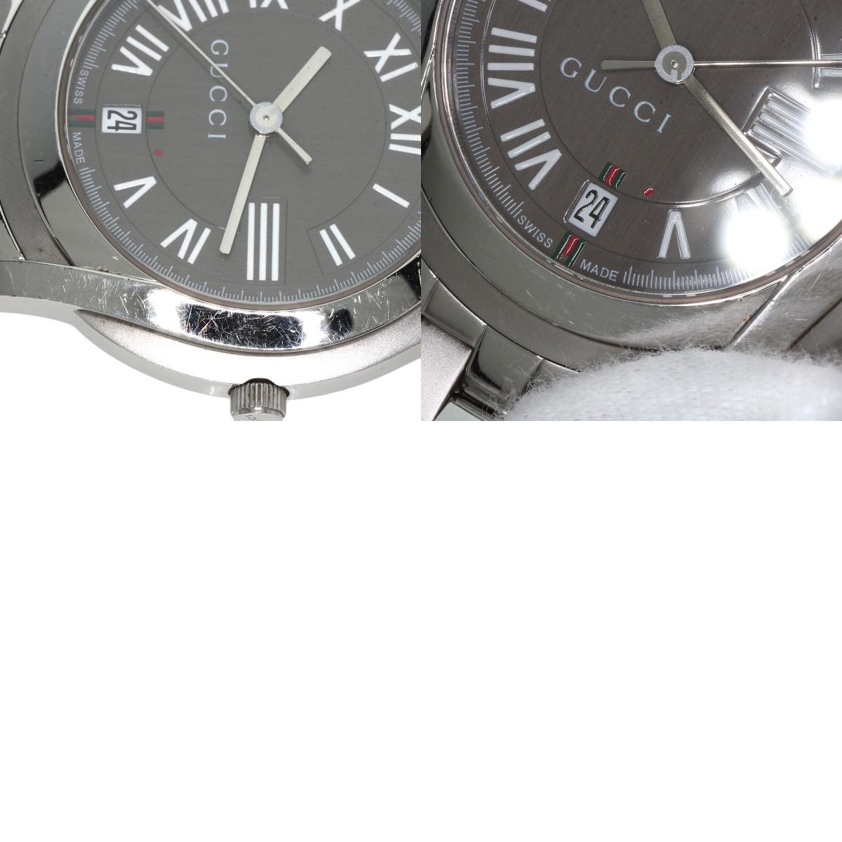 GUCCI Round face Watches 5500M Stainless Steel/Stainless Steel mens