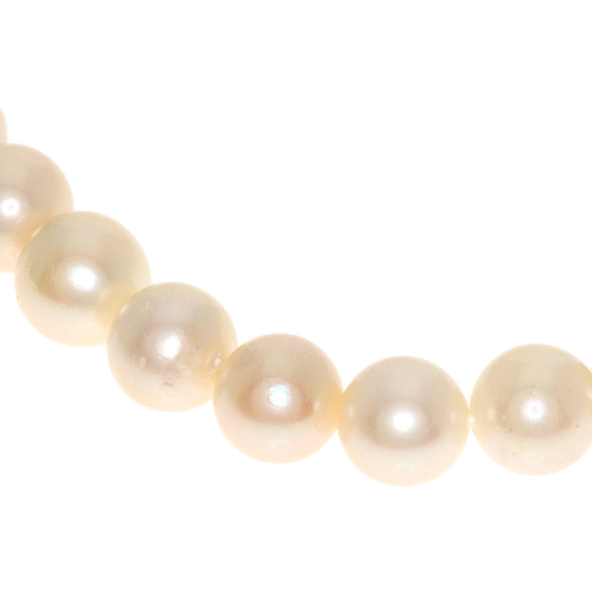 Akoya pearl Pearl Necklace Silver 29.1g�@Ladies