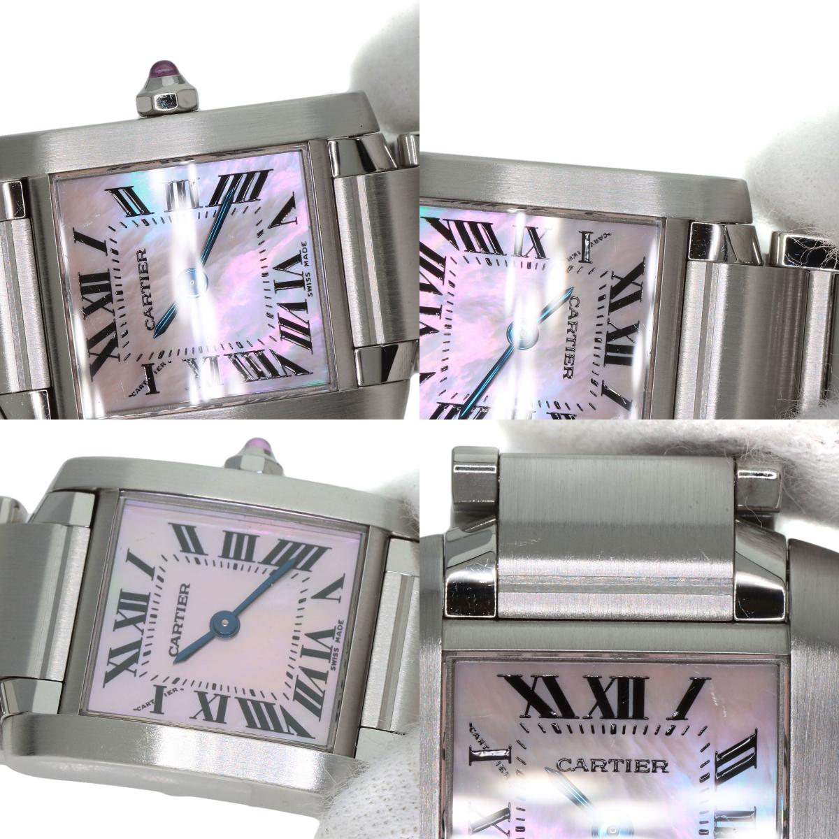 CARTIER Tank francaise SM Watches W51028Q3 Stainless Steel/Stainless Steel Ladies