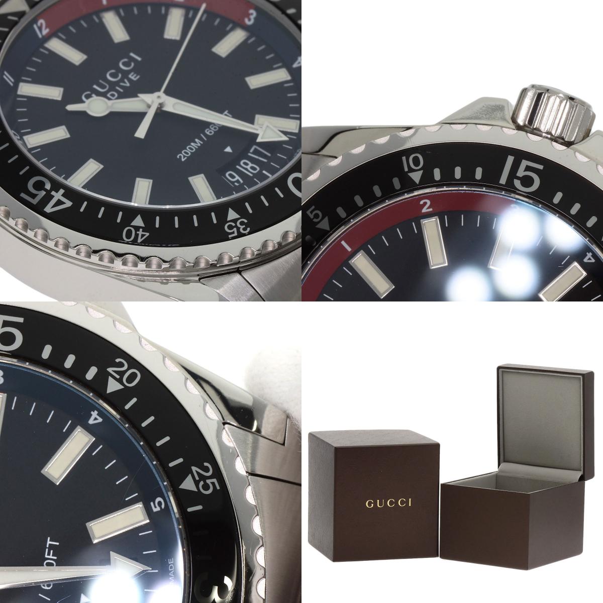 GUCCI Dive DIVE Watches YA136.2 Stainless Steel/Stainless Steel mens