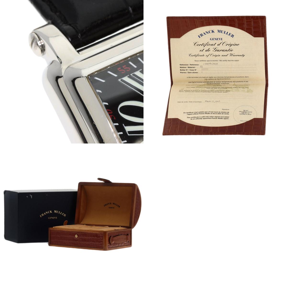 FRANCK MULLER Conquistador Watches 10000HSCACB Stainless Steel/Leather mens