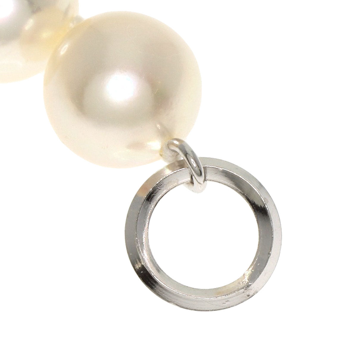 Akoya pearl Pearl Necklace K18 White Gold 36.6g Ladies