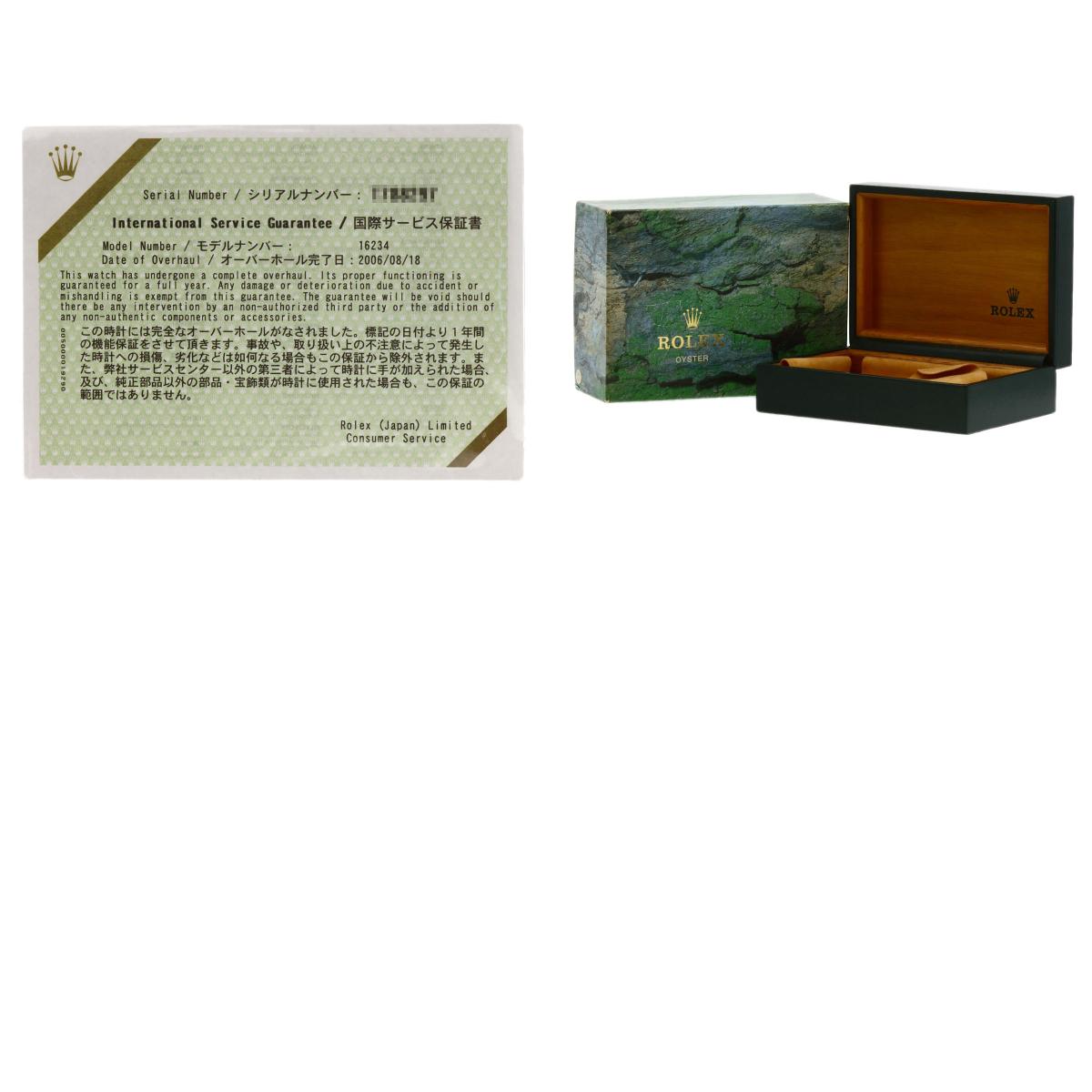 ROLEX DATEJUST 10P Diamond Watches 16234G Stainless Steel/Stainless Steel mens