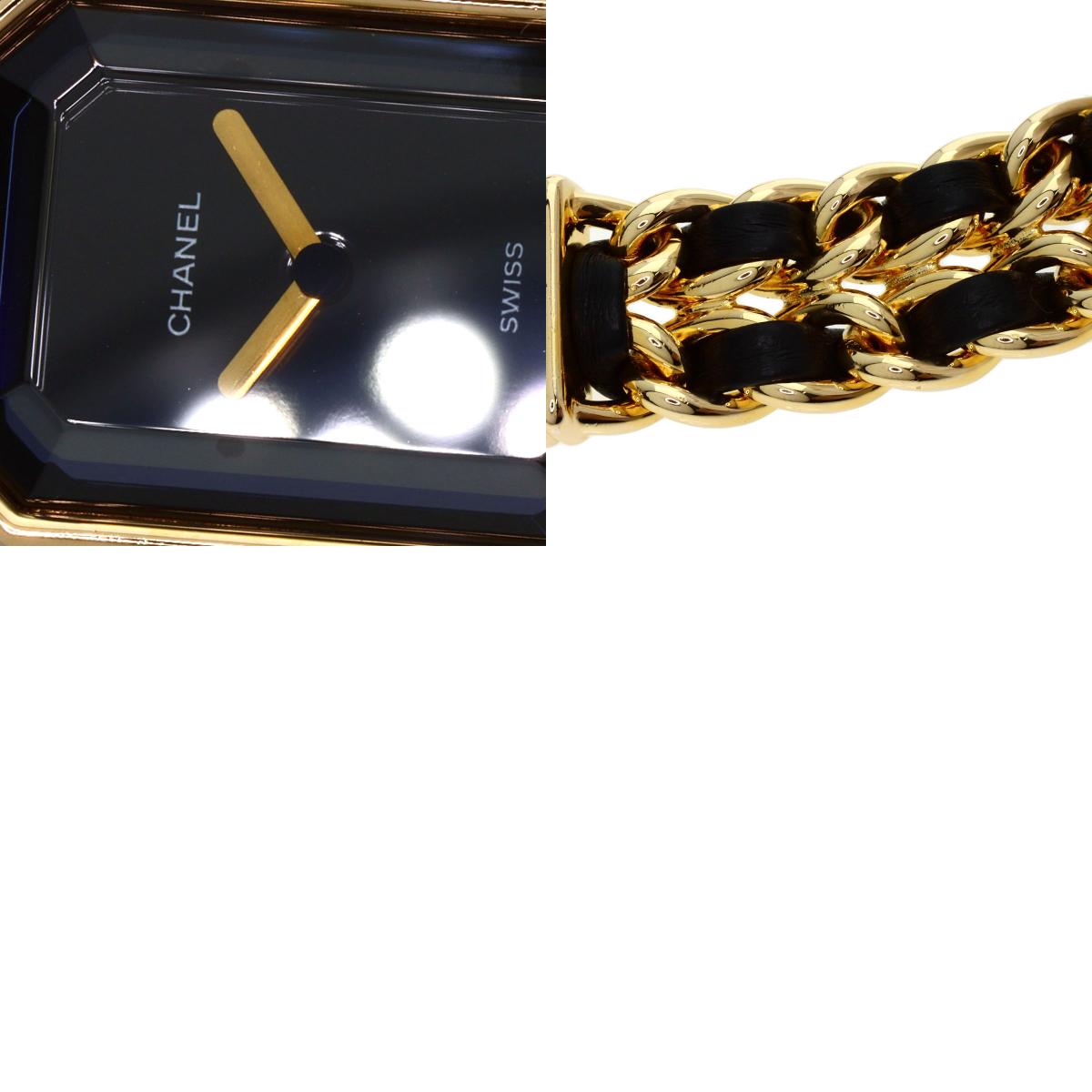 CHANEL Premiere S Watches H0001 Gold Plated/GPxLeather Ladies
