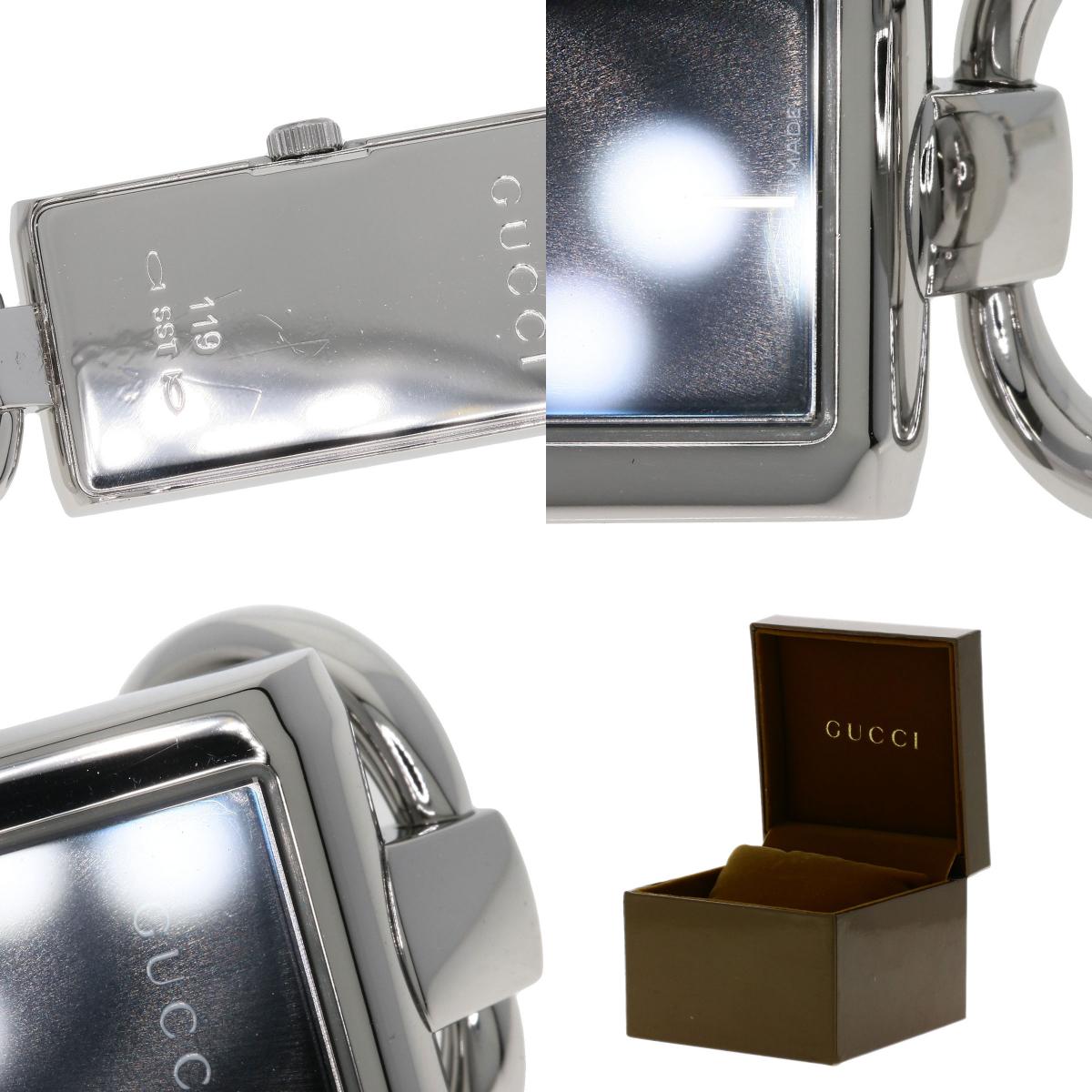 GUCCI Square face Watches YA119 Stainless Steel/Stainless Steel Ladies