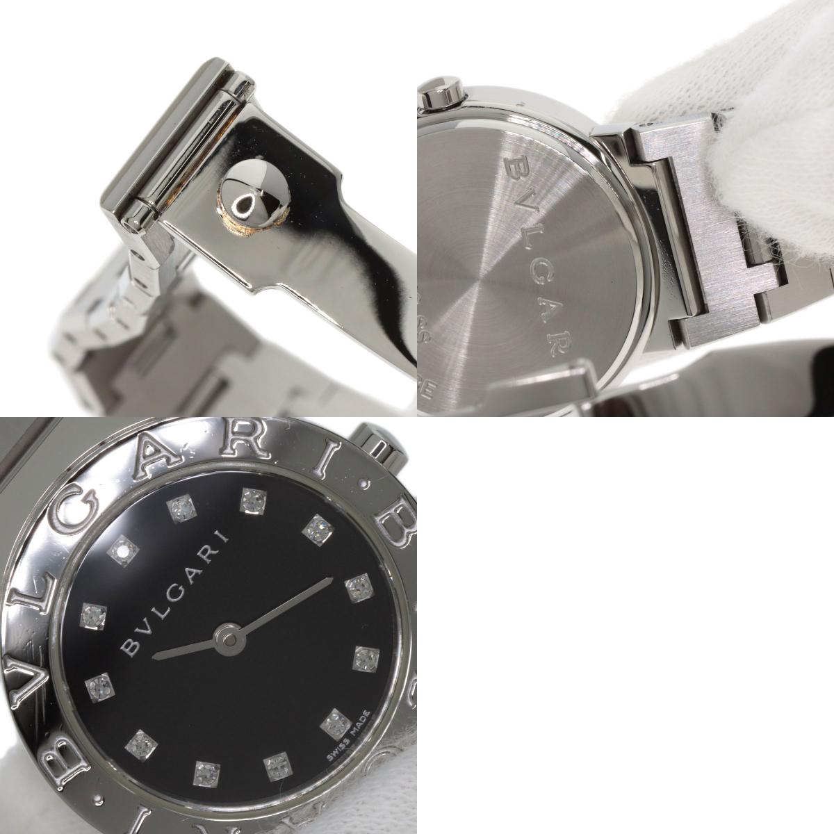 BVLGARI BVLGARI BVLGARI 12P Diamond Watches BB26SS/12 Stainless Steel/Stainless Steel Ladies