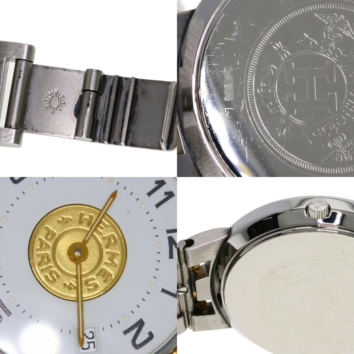 HERMES Serie Watches Stainless Steel/SSxGP mens