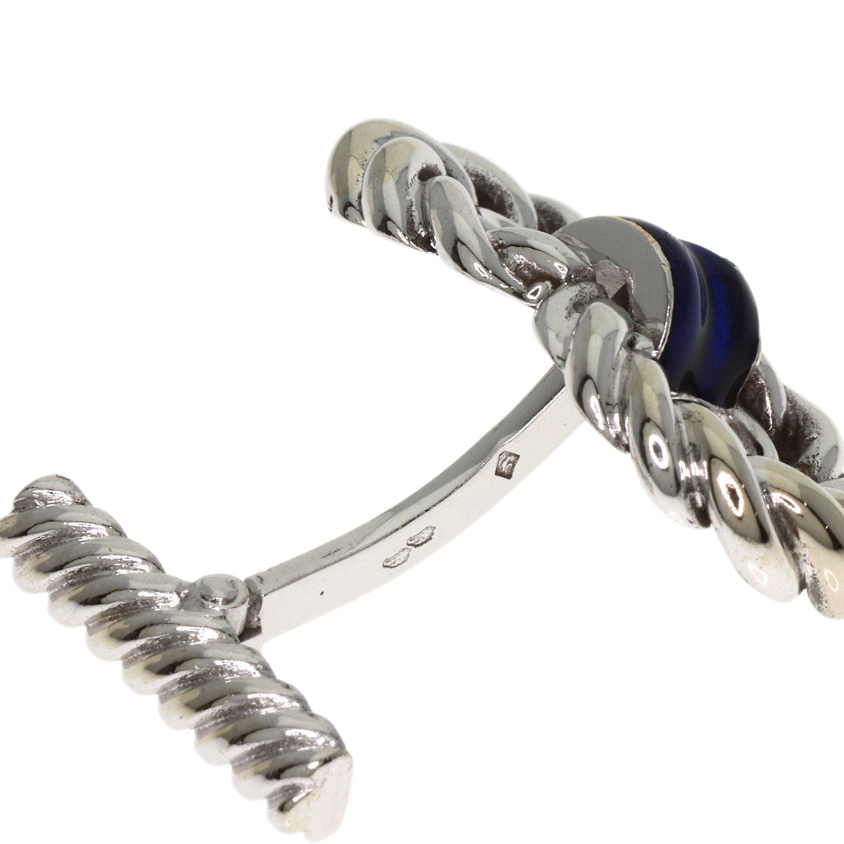 ショーメ エナメル タイピン カフス セット タイピン K18ホワイトゴールド メンズ 【中古】【Chaumet】