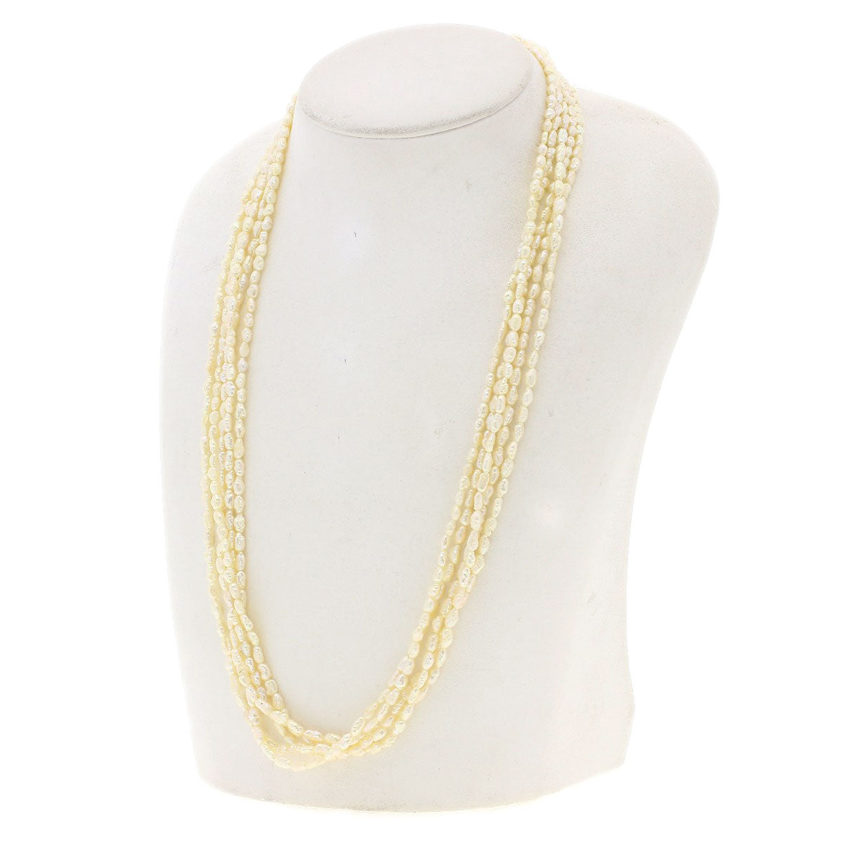 Freshwater Pearl Pearl Set of 3 Necklace Silver 111.5g Ladies