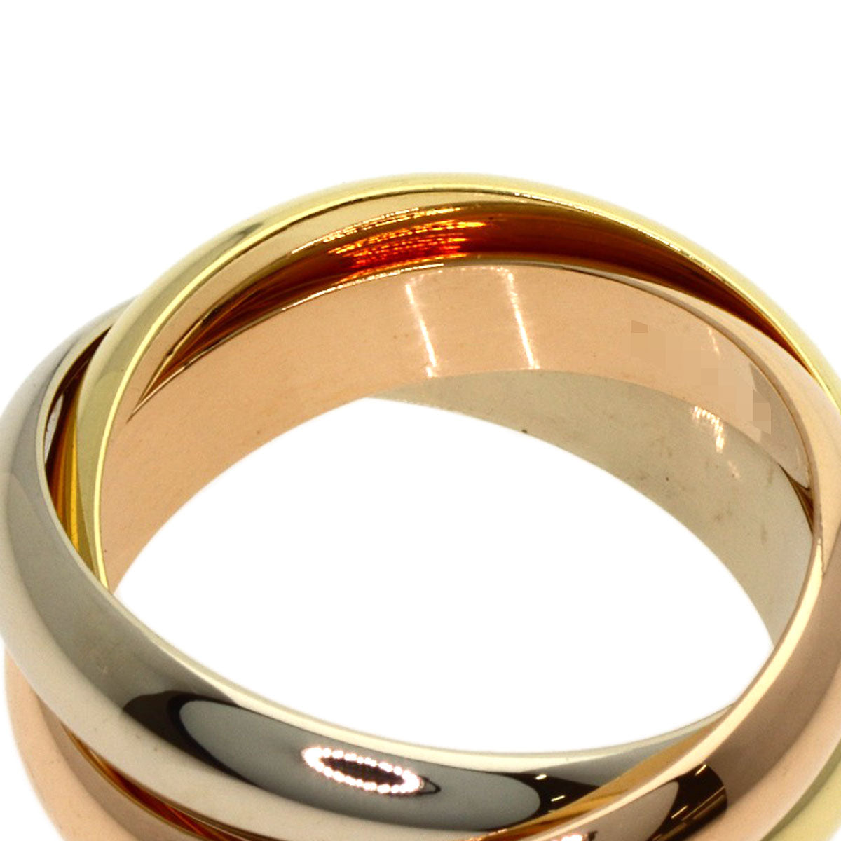 カルティエ トリニティ #51 リング・指輪 K18イエローゴールド/K18WG/K18PG レディース 【中古】【CARTIER】