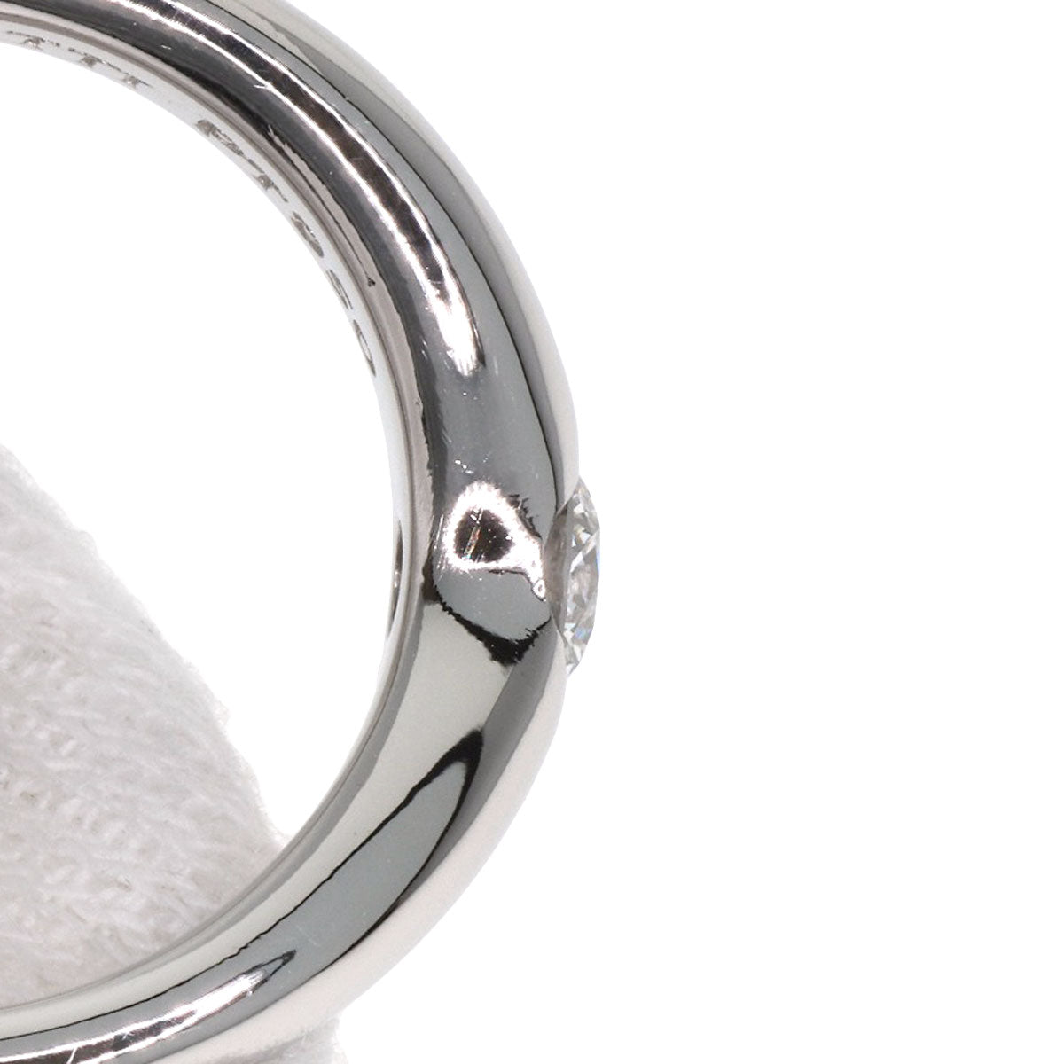 ティファニー エルサペレッティ カーブドバンド ダイヤモンド リング・指輪 プラチナPT950 レディース 【中古】【TIFFANY&Co.】