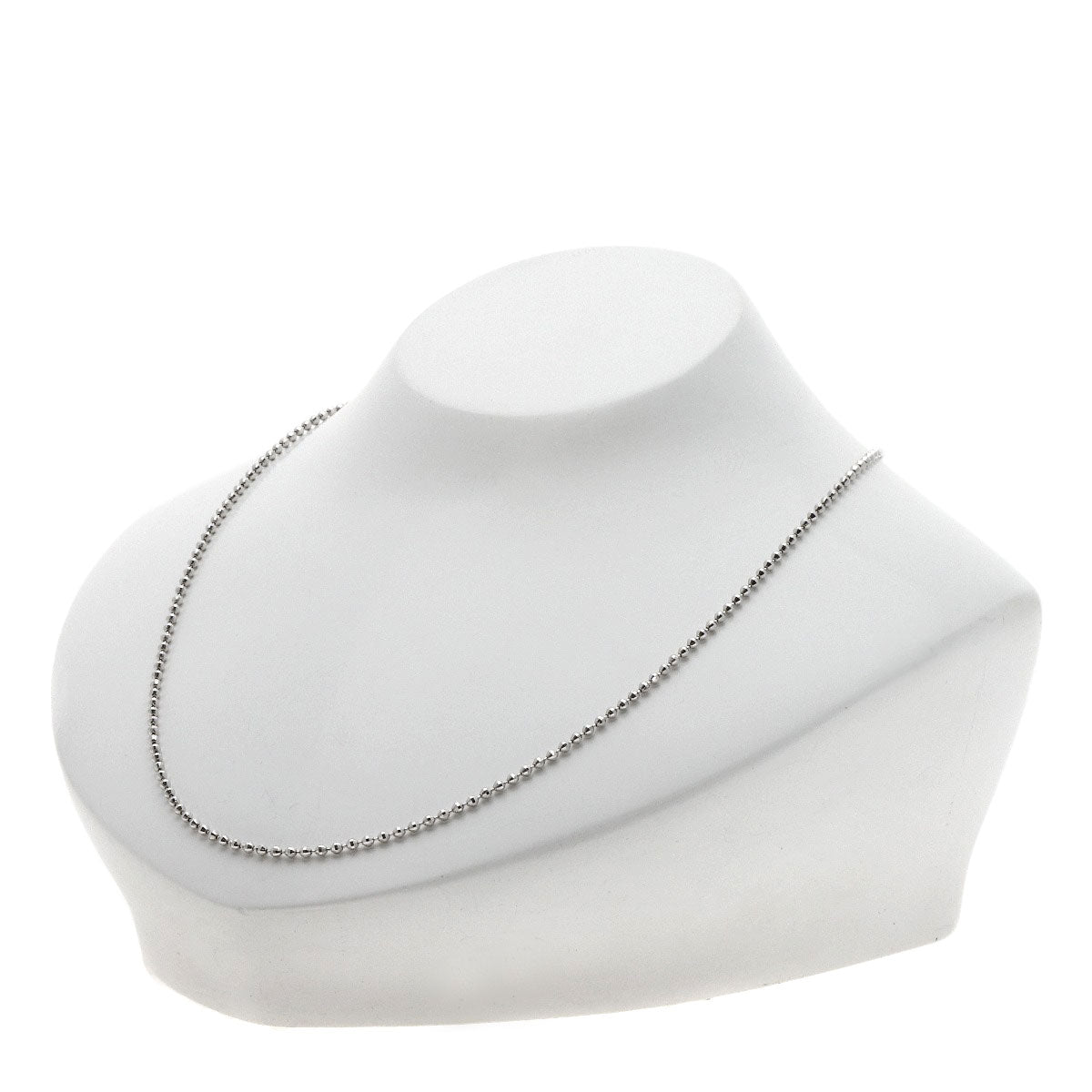 Chain 17.7" Necklace K18 White Gold 5.9g Ladies