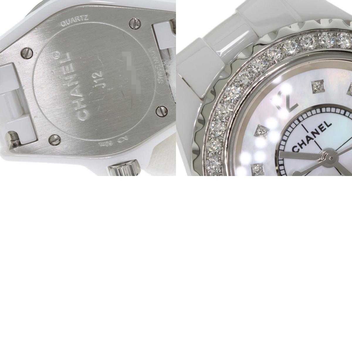 CHANEL J12 1.1" 8P Bezel Diamond Watches H2572 Ceramic/Ceramic Ladies
