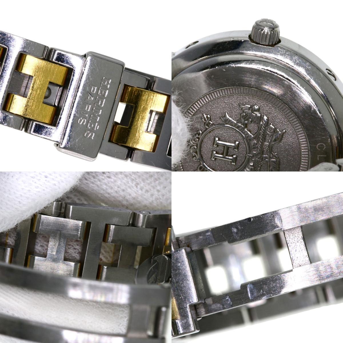 HERMES Clipper Watches CL4.220 Stainless Steel/SSxGP Ladies