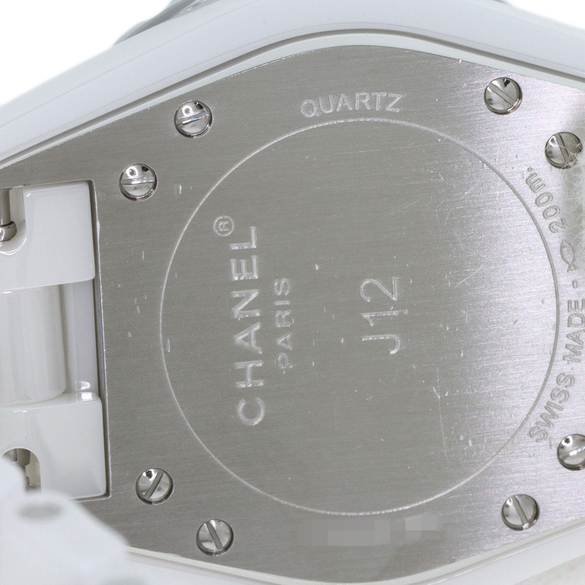 CHANEL J12 1.3 "White Ceramic Watches H0968 Ceramic/Ceramic Ladies