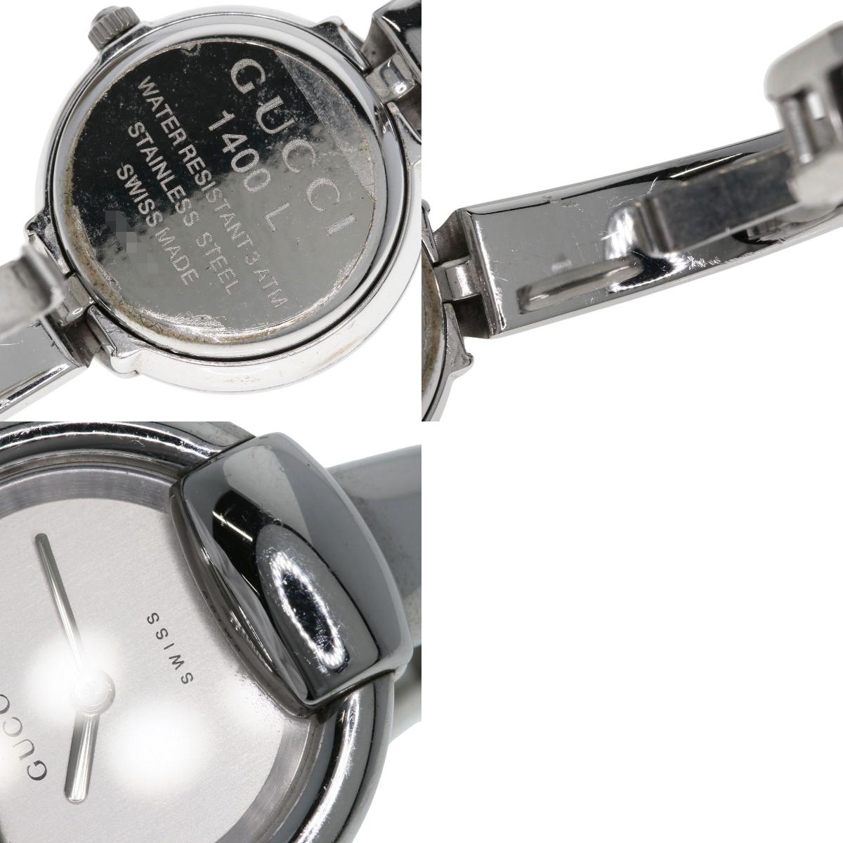 GUCCI Round face Watches 1400L Stainless Steel/Stainless Steel Ladies