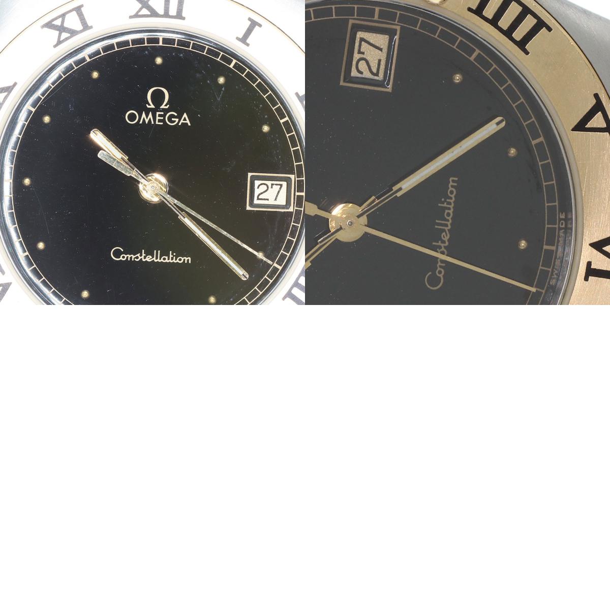 OMEGA Constellation flat bezel Watches Stainless Steel/SSxK18YG mens