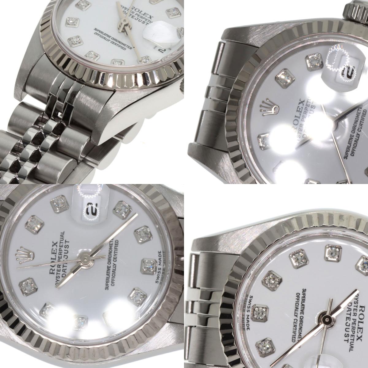 ROLEX DATEJUST 10P Diamond Watches 79174G Stainless Steel/Stainless Steel Ladies