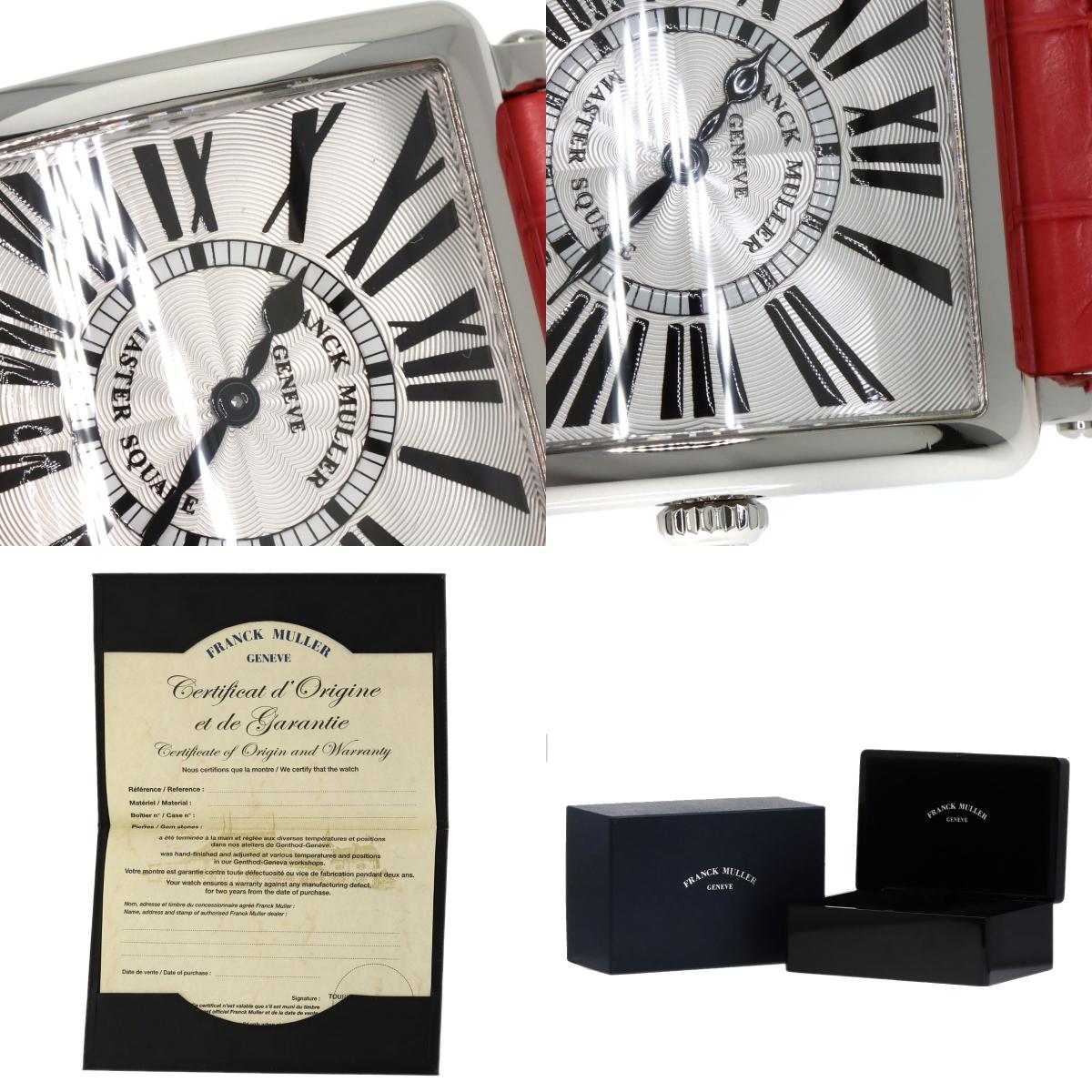 FRANCK MULLER Master square Watches 6002MQZ Stainless Steel/Leather Ladies