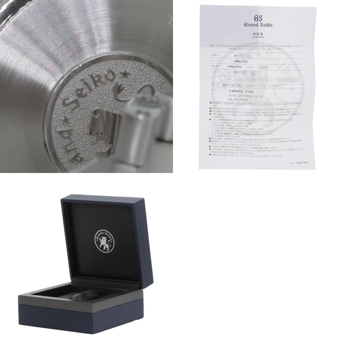 SEIKO Grand Seiko Heritage Collection Watches SBGV223 9F82-0AF0 Stainless Steel/Stainless Steel mens
