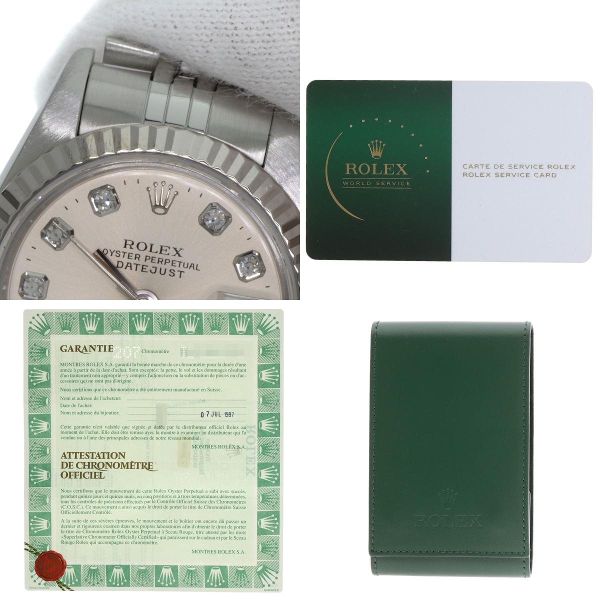 ROLEX DATEJUST 10P Diamond Watches 69174G Stainless Steel/Stainless Steel Ladies