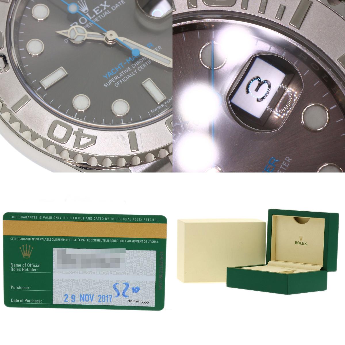 ROLEX Yacht Master Dark Rhodium Watches 116622 Stainless Steel/Stainless Steel mens