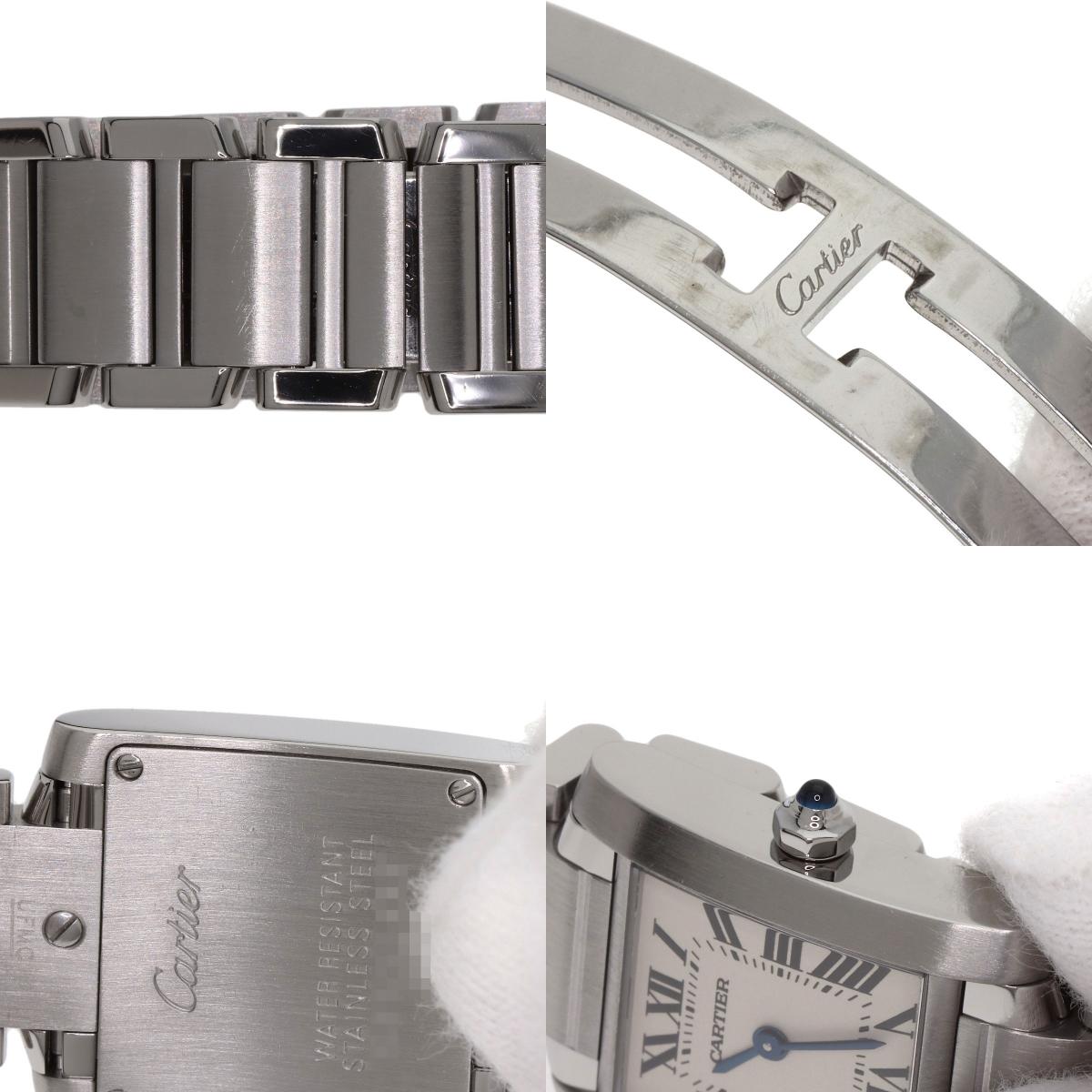CARTIER Tank francaise SM Watches W51008Q3 Stainless Steel/Stainless Steel Ladies