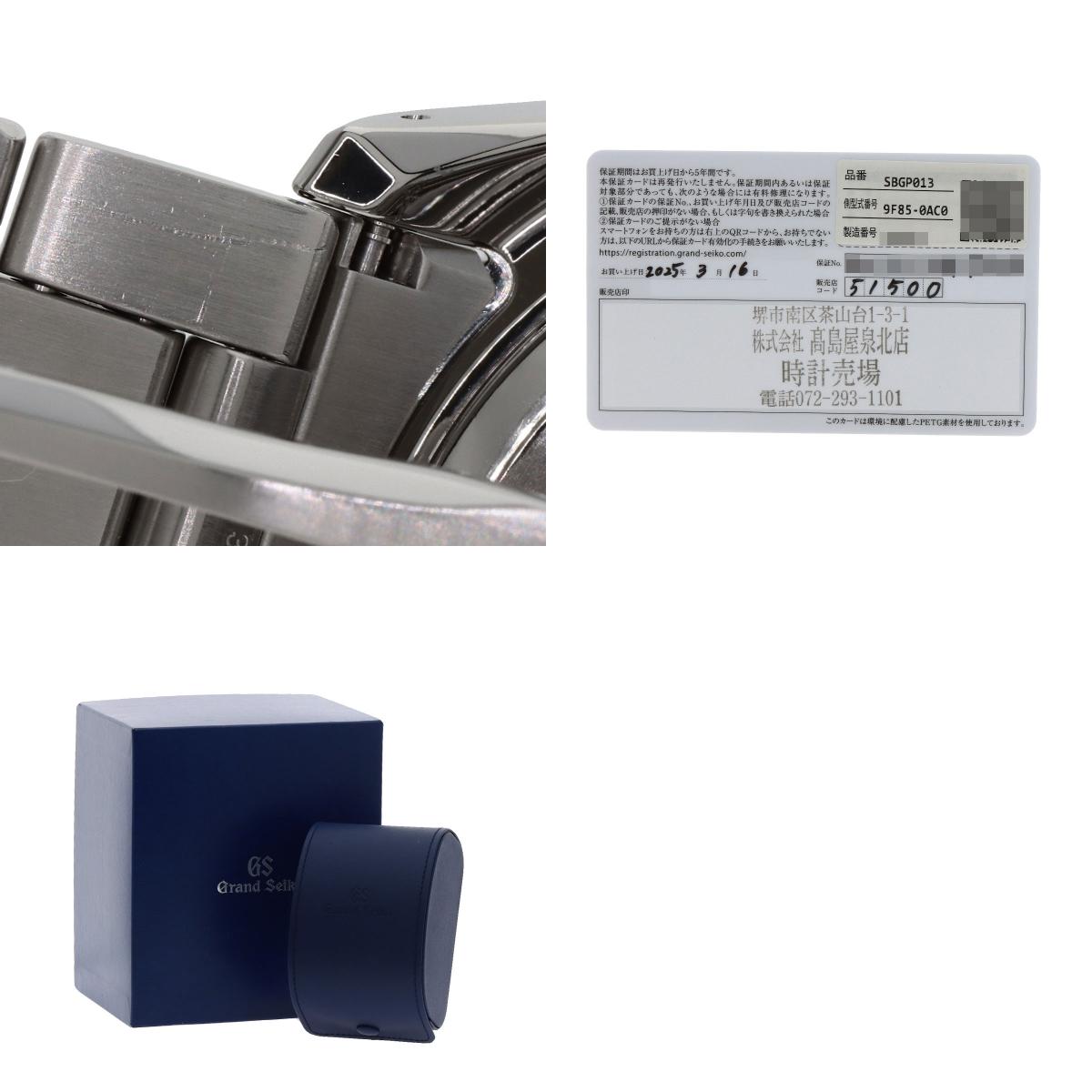 SEIKO Grand Seiko Heritage Collection Watches SBGP013 9F85-0AC0 Stainless Steel/Stainless Steel mens