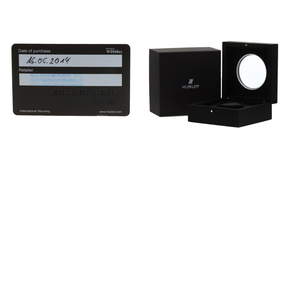 HUBLOT Big Bang Unico King Gold Diamond Watches 411.OX.1180.RX K18 Pink Gold/Rubber mens