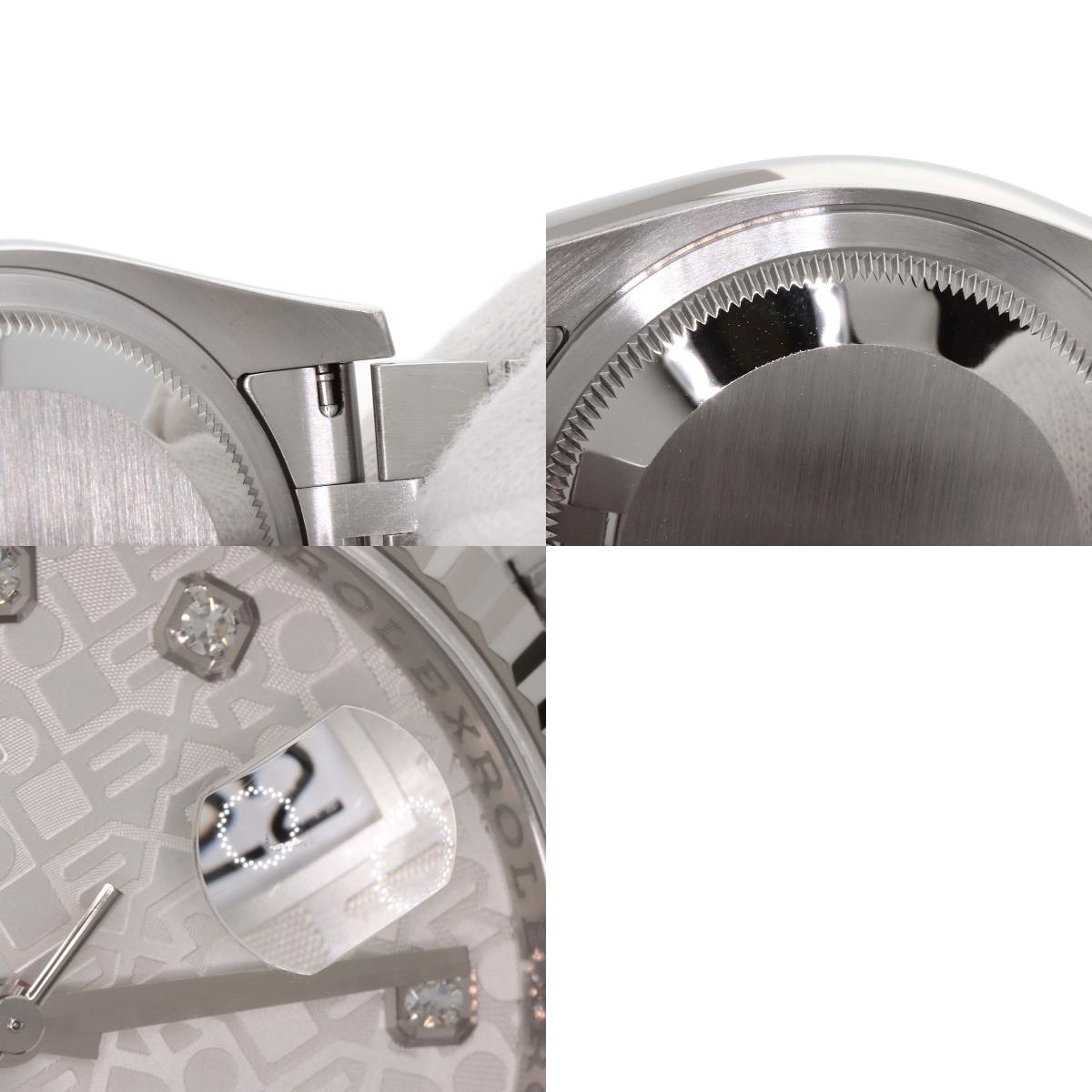 ROLEX DATEJUST 10P Diamond Watches 116234G Stainless Steel/Stainless Steel mens