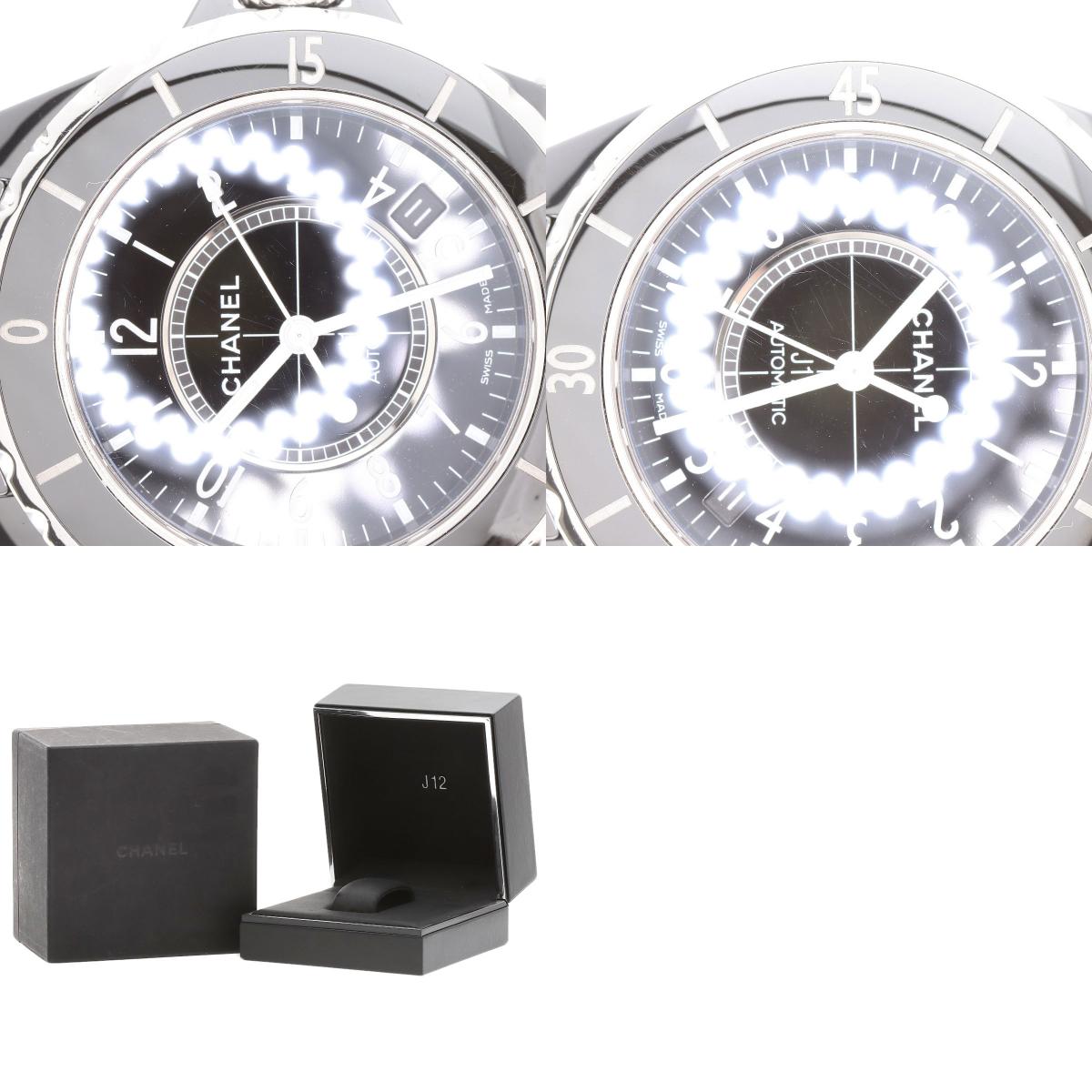 CHANEL J12 1.5" Black Ceramic Watches H0685 Ceramic/Ceramic mens