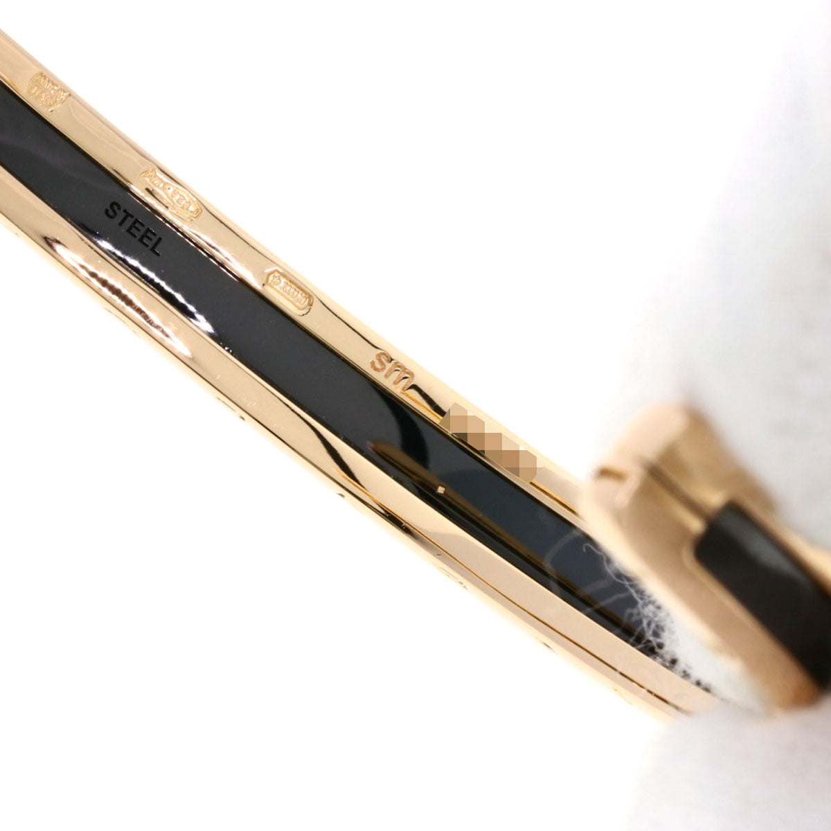 ブルガリ B-zero1 ビーゼロワン SM ブラック セラミック ブレスレット K18ピンクゴールド レディース 【中古】【BVLGARI】