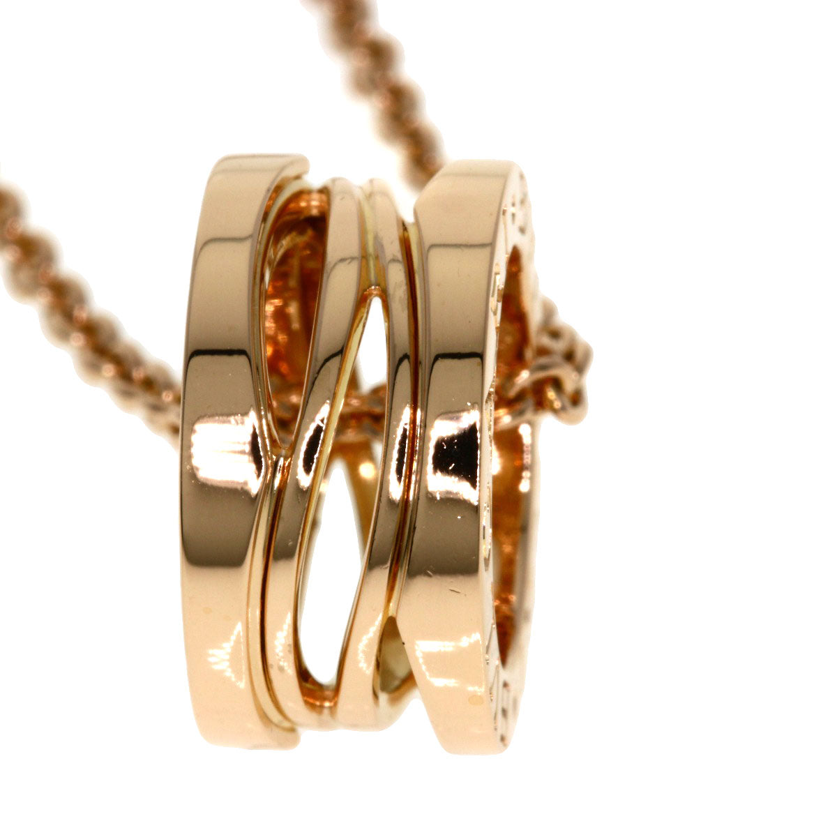 ブルガリ B-zero1 ビーゼロワン レジェンド ネックレス K18ピンクゴールド レディース 【中古】【BVLGARI】
