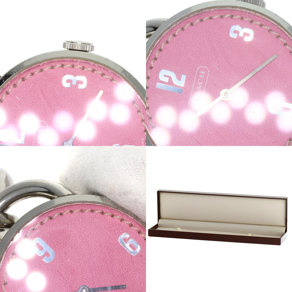 COACH Round face Watches Stainless Steel/Stainless Steel Ladies