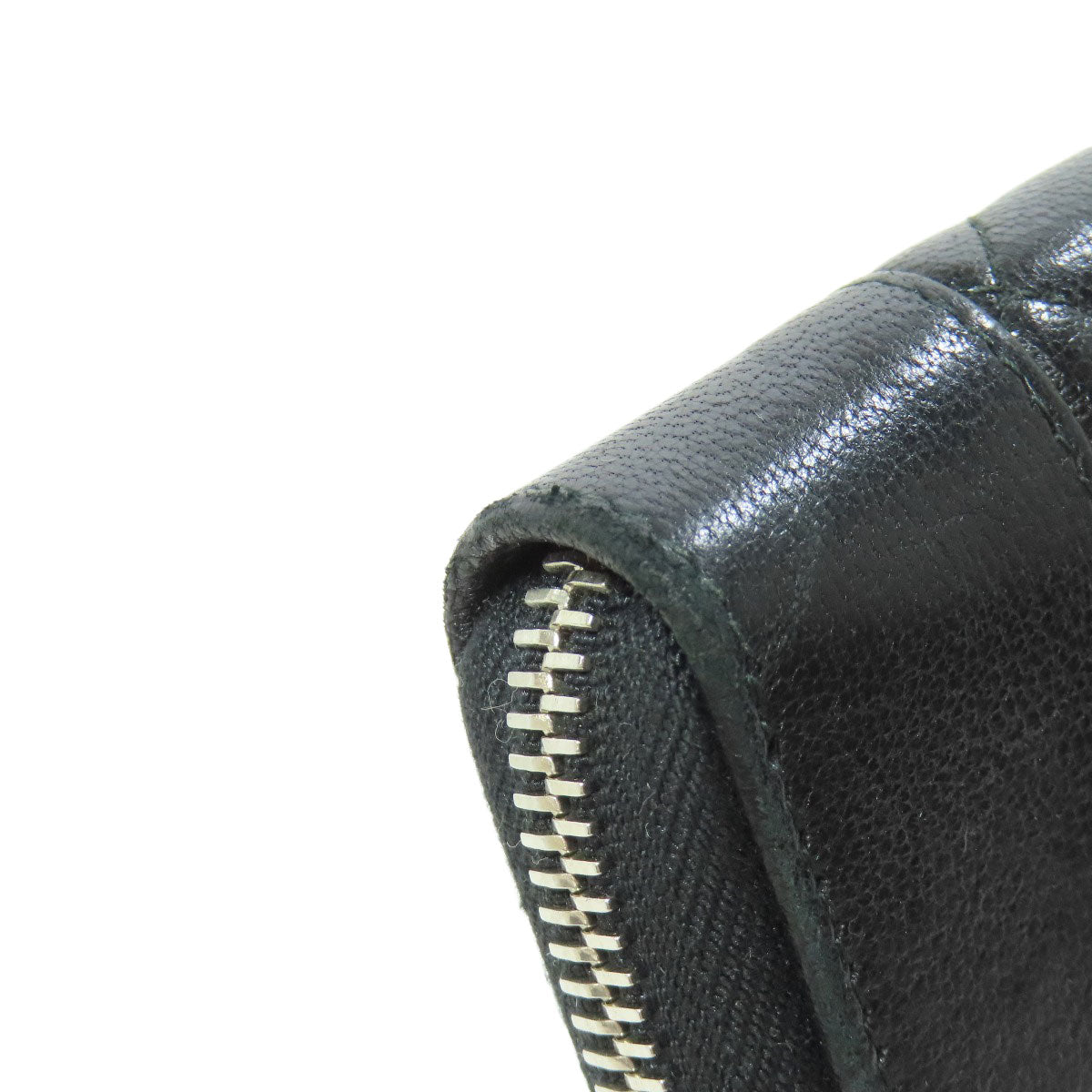 CHANEL Long wallet (with coin pocket) Mademoiselle SilverHardware Lambskin Ladies