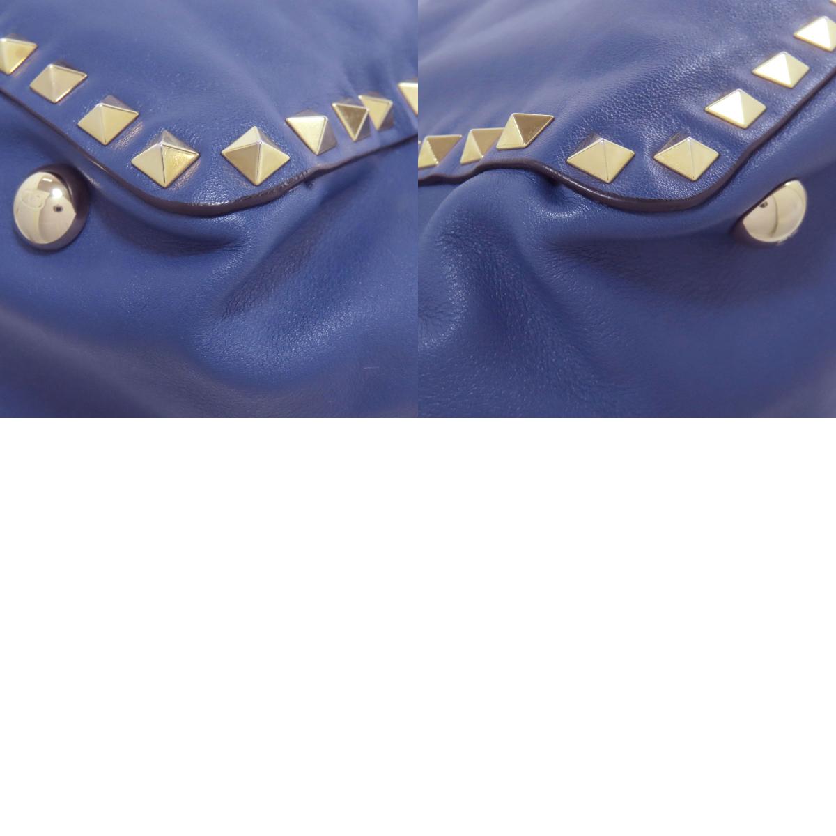 バレンティノ スタッズ 2WAY トートバッグ レザー レディース 【中古】【VALENTINO】