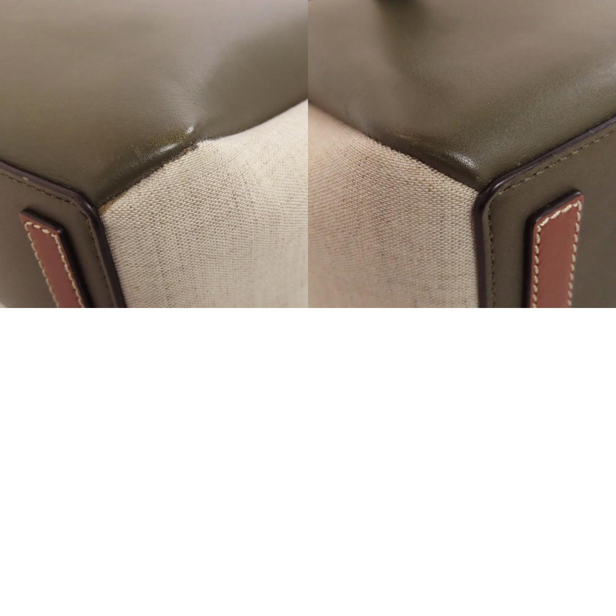 ロエベ ラゾ ミニ 2WAY ハンドバッグ カーフ/キャンバス レディース 【中古】【LOEWE】