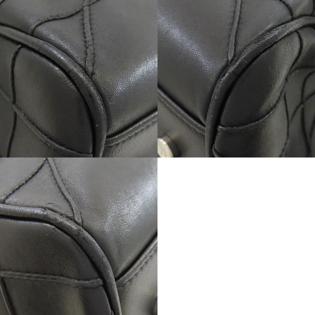 クリスチャンディオール グランヴィル カナージュ ミニボストン 2WAY ボストンバッグ カーフ レディース 【中古】【CHRISTIAN DIOR】