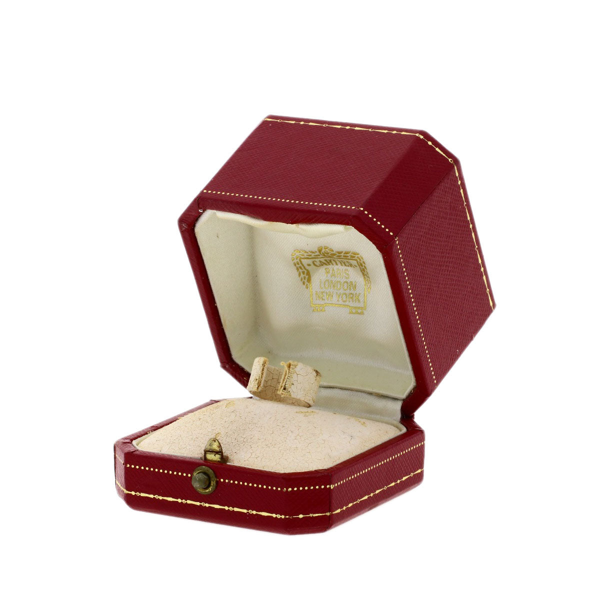 CARTIER Ring C2 Ring #53 K18 White Gold Ladies